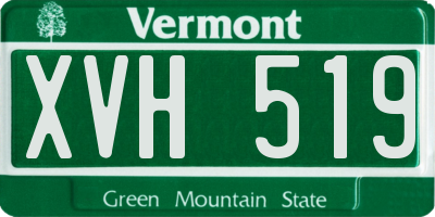 VT license plate XVH519