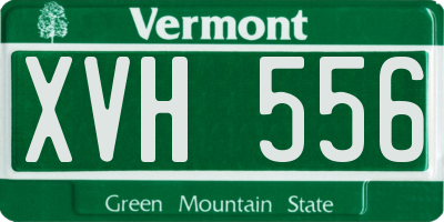 VT license plate XVH556