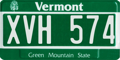 VT license plate XVH574