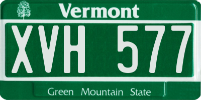 VT license plate XVH577