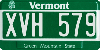 VT license plate XVH579
