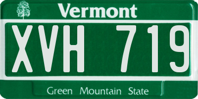VT license plate XVH719