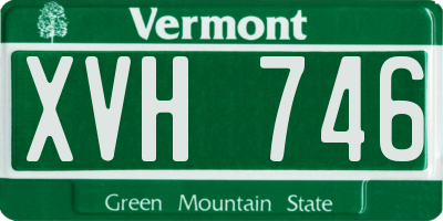 VT license plate XVH746
