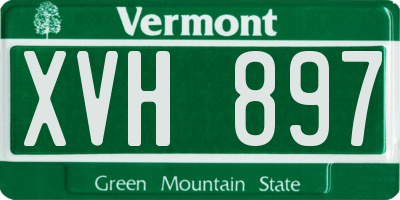 VT license plate XVH897