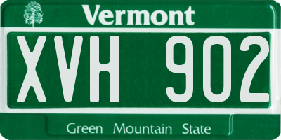 VT license plate XVH902