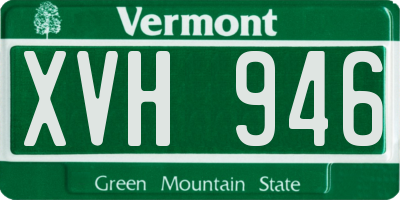 VT license plate XVH946