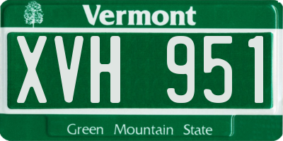 VT license plate XVH951