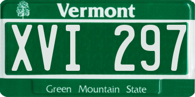 VT license plate XVI297