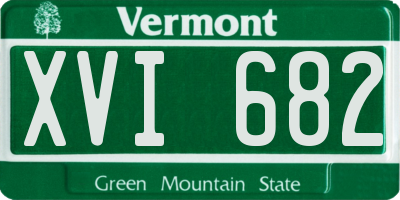 VT license plate XVI682