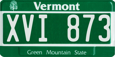 VT license plate XVI873