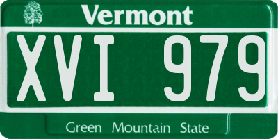 VT license plate XVI979