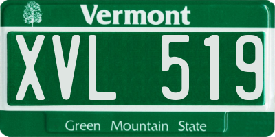 VT license plate XVL519