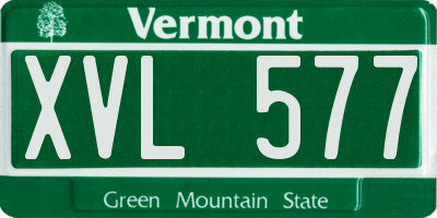 VT license plate XVL577