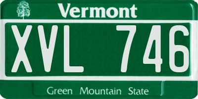 VT license plate XVL746