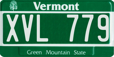 VT license plate XVL779
