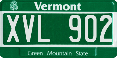 VT license plate XVL902
