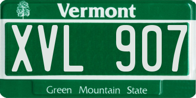 VT license plate XVL907