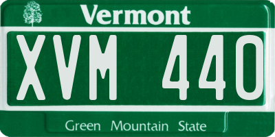 VT license plate XVM440
