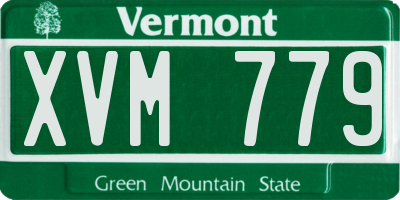 VT license plate XVM779