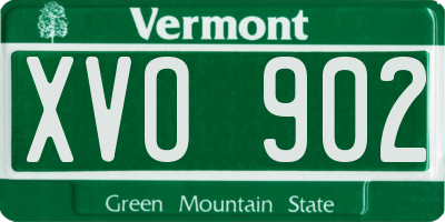 VT license plate XVO902