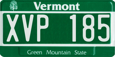 VT license plate XVP185