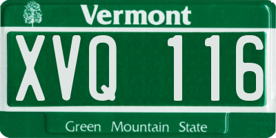 VT license plate XVQ116