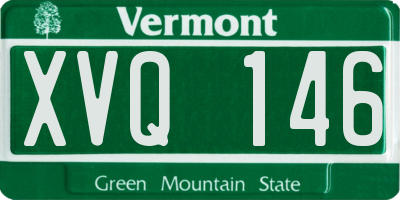 VT license plate XVQ146