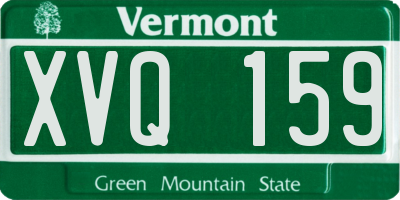 VT license plate XVQ159