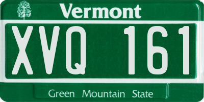 VT license plate XVQ161