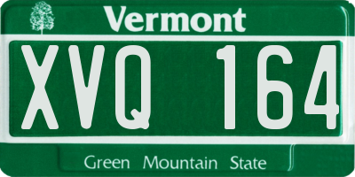 VT license plate XVQ164