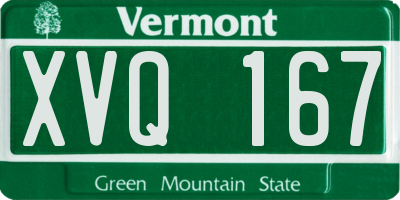 VT license plate XVQ167