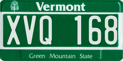 VT license plate XVQ168