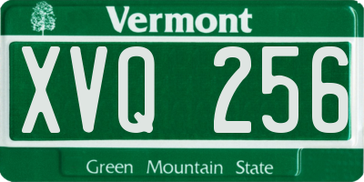 VT license plate XVQ256