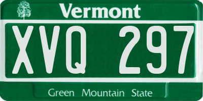VT license plate XVQ297