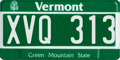 VT license plate XVQ313