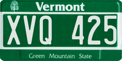 VT license plate XVQ425