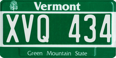 VT license plate XVQ434