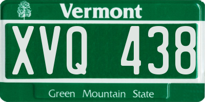 VT license plate XVQ438