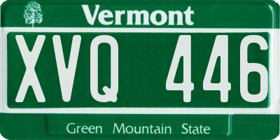 VT license plate XVQ446