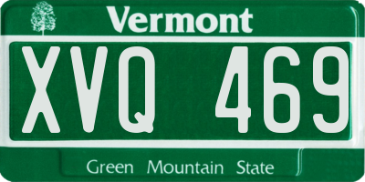 VT license plate XVQ469