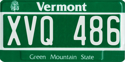 VT license plate XVQ486