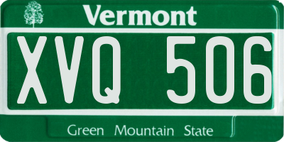 VT license plate XVQ506