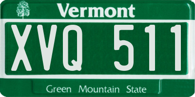 VT license plate XVQ511
