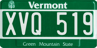 VT license plate XVQ519