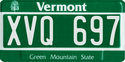 VT license plate XVQ697
