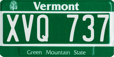 VT license plate XVQ737
