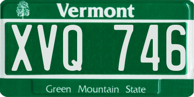 VT license plate XVQ746