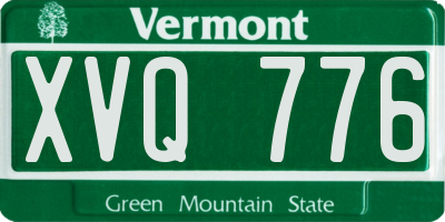 VT license plate XVQ776