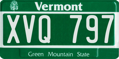VT license plate XVQ797