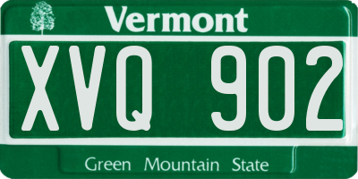 VT license plate XVQ902